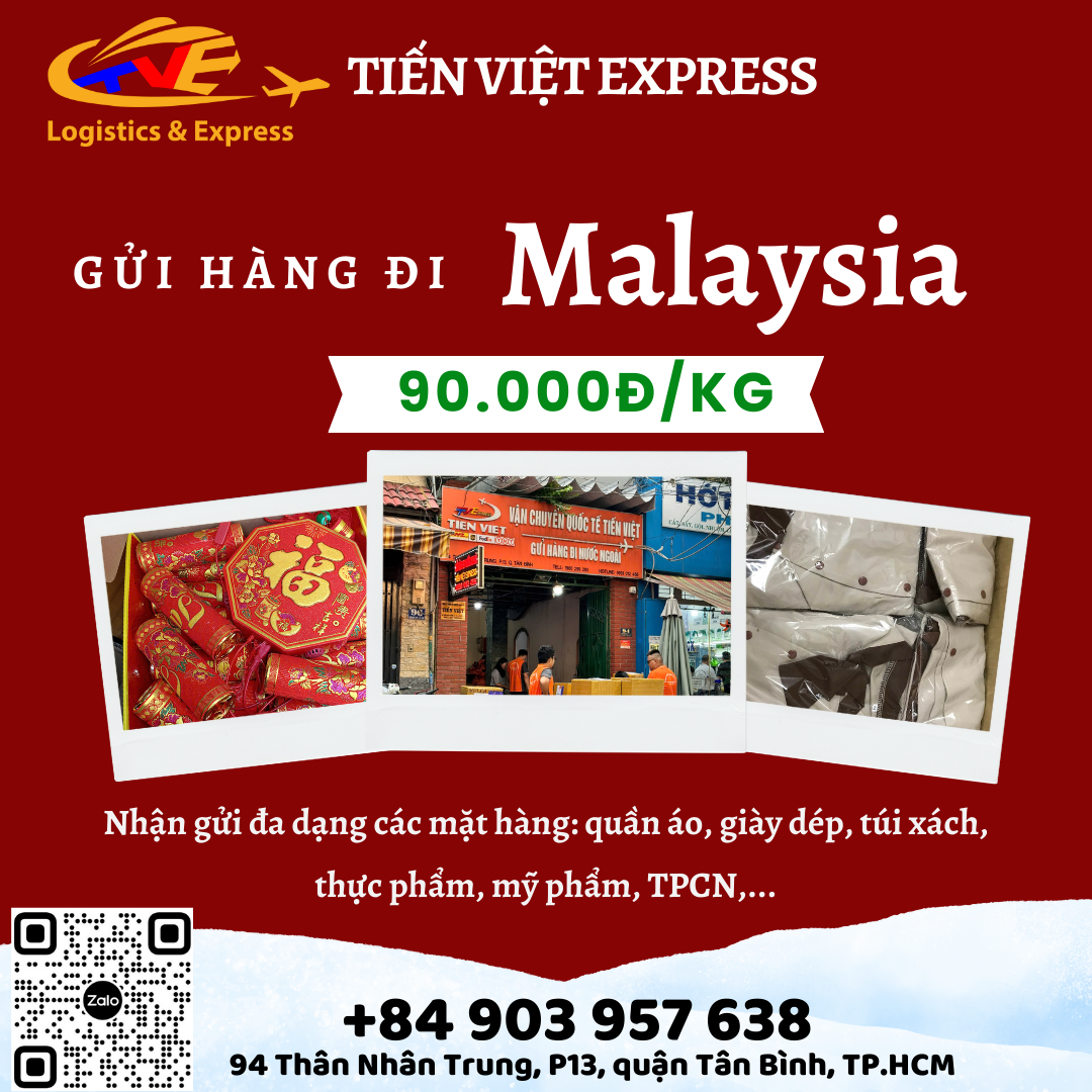 Gửi hàng đi Malaysia  - Tiến Việt Express